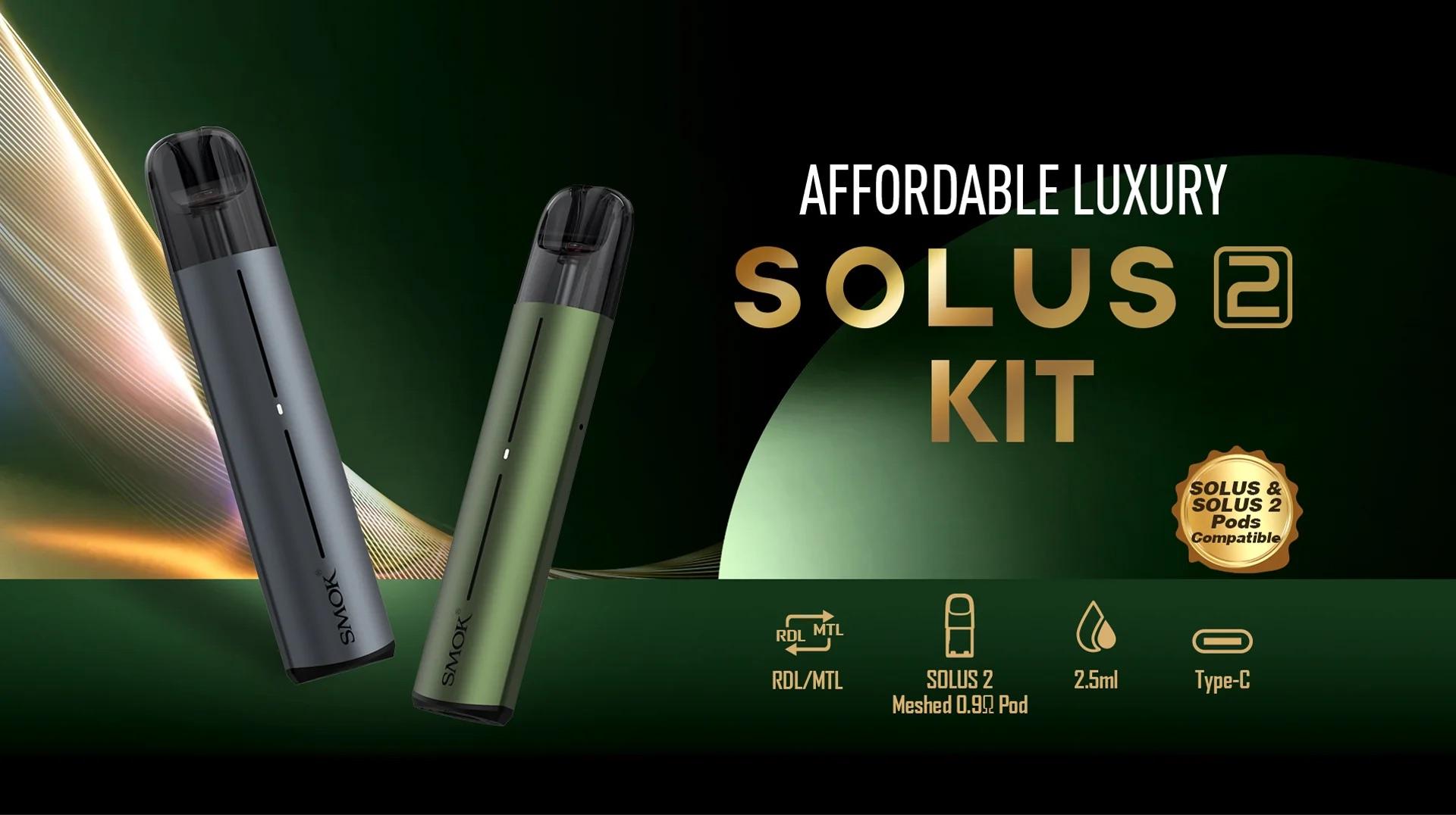 SMOK Solus 2 Vape Pod Kit (Mocha Gold) - Image 2