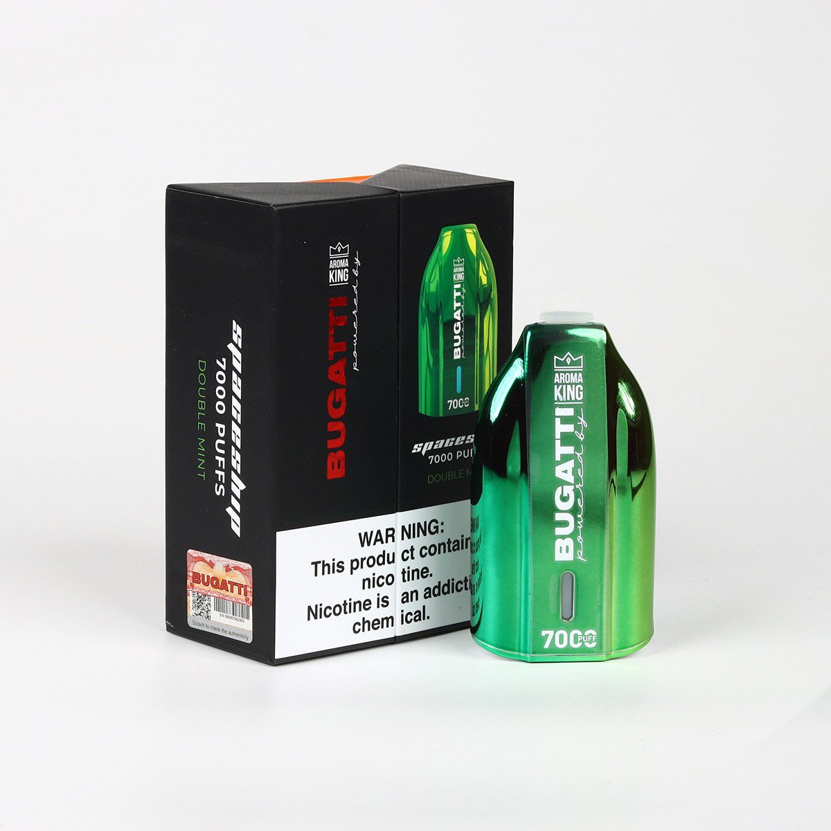 Bugatti spaceship 7000 Puffs (Double Mint)