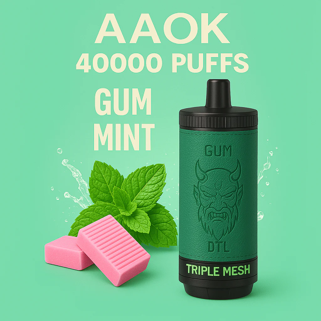 AAOK 40,000 Puffs Gum Mint