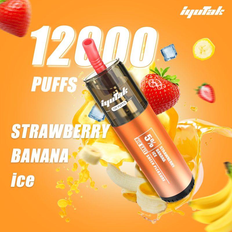 Iyutak 12,000 Puffs Strawberry Banana